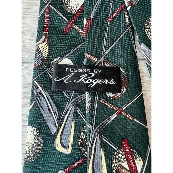 A. Rogers Golf Clubs & Putters‎ Tie Novelty VINTAGE 56" L X 4" W - Picture 3 of 7